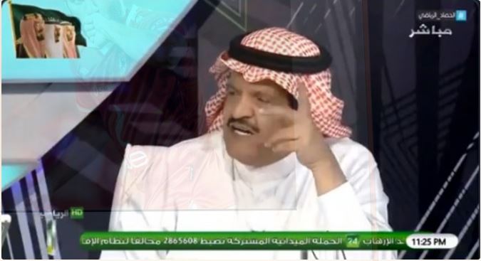 شاهد..عدنان جستنيه يقود هجمة شرسة علي حكم مباراة النصر والاتحاد 