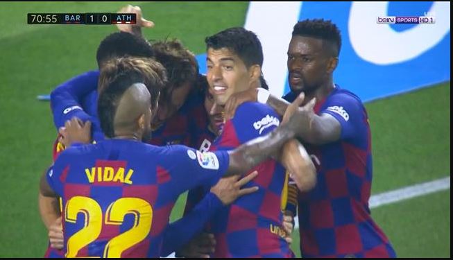 اهداف مباراة برشلونة واتلتيك بلباو (1 – 0 ) فى الدوري الاسباني 