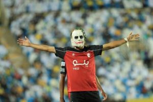 ما سر القناع الذي ارتداه "البركاوي" عقب إحرازه هدفه الأول في شباك التعاون؟