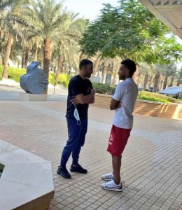 حمد الله" يثير الجدل بأحدث ظهور له مع "البليهي".. (صورة)