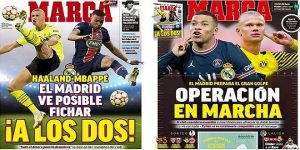 حلم ريال مدريد يتحقق ..ما يأسر مبابي هو فكرة اللعب مع هالاند