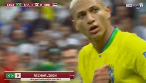 هدف البرازيل الاول في مرمى صربيا ... ريتشارليسون