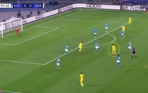 بالفيديو: هدف برشلونة الخرافي في مرمي نابولي بعد ابداع ليفاندوفسكي وبيدري.