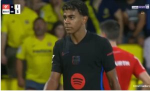 مهارة لامين يامال الخيالية التي تسببت في ضربه عمداً من لاعب فياريال