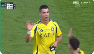 Historic Moment: Cristiano Ronaldo causes embarrassment for Sadio Mané and Brozović as they walk off the field with him.