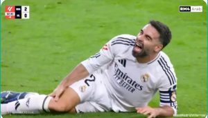 The moment of Carvajal's strong and unusual injury against Villarreal, with his screams heard by everyone.