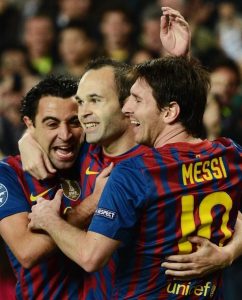 BARCELONAHaving three players from our club up there is the greatest achievement