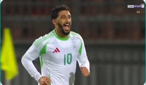 Saïd Benrahma's amazing goal against Togo in the Africa Cup of Nations qualifiers today.