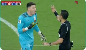 Watch Qatar's controversial goal against Kyrgyzstan in the Asian World Cup qualifiers.