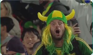 The winning goal by Brazil against Chile in the last minute of the match.