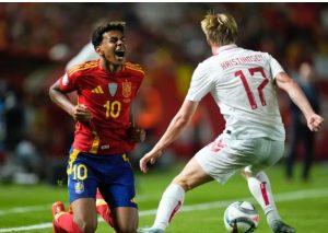 BARCELONAWATCH: Barcelona star Lamine Yamal spotted limping after Spain’s win over Denmark