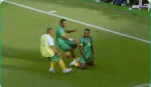 The spectacular free kick that announced Cameroon’s qualification for the Africa Cup of Nations.