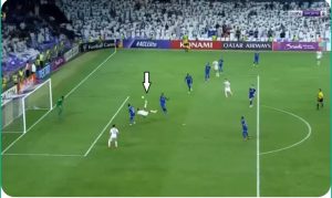The strange shot that occurred between Sofiane Rahimi and Laba Kodjo in front of Al Hilal in the last seconds