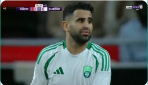 Riyad Mahrez's amazing and strange opportunity in the last seconds against Al-Rayyan of Qatar in the AFC Champions League