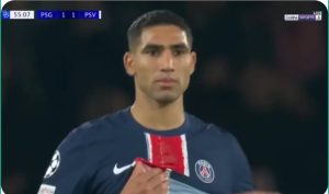 Achraf Hakimi’s fabulous and imaginative goal against PSV Eindhoven in the Champions League today