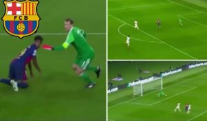Fans watching Barcelona vs. Bayern Munich game are making the same point about Manuel Neuer