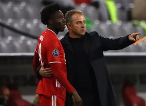 BARCELONAFC Barcelona keeping keen eye on Bayern Munich star Alphonso Davies during Champions League match