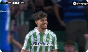 Abdel Samad Al-Zalzouli’s fantastic goal with his team, Real Betis, in the European Conference League today