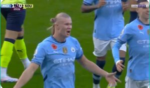 Haaland's amazing and imaginative goal against Southampton in the English Premier League today