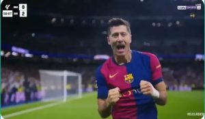 Video: Lewandowski's imaginary double against Real Madrid in El Clásico in less than two minutes