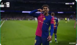 Lamine Yamal's global goal against Real Madrid was his first in El Clásico