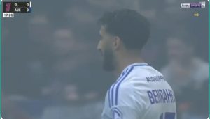 Saeed Benrahma spreads his magic in the French League and surprises everyone with a magical touch that scored a global goal for his team, Lyon.