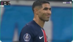 Watch: Achraf Hakimi’s touch that announced a strange and strange goal in the French Clasico