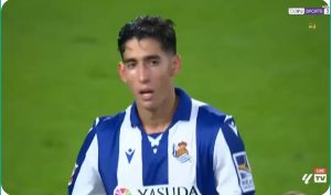 Naif Akrad's terrifying rise and flight above everyone in the match between Osasuna and Real Sociedad