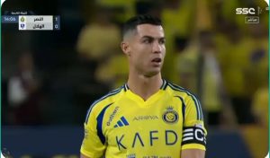 The deceptive free kick taken by Cristiano Ronaldo against Al Hilal in the derby