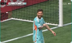 Video: A rare and strange goal in front of Messi in the American League today