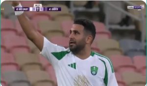 Riyad Mahrez Al-Kharafi’s goal against the Iraqi police in the AFC Champions League today