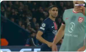 Watch the legendary control performed by Moroccan Achraf Hakimi against the Atletico Madrid player today