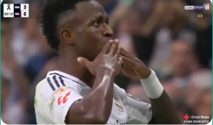 Vinicius Junior's legendary goal against Osasuna after a historic assist from goalkeeper Lunin
