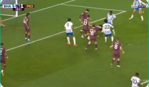 Watch the amazing goal that scored against Manchester City in the English Premier League today