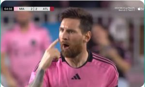 A shocking and strange scenario occurs with Messi in the final minutes of the match between Inter Miami and Atlanta United.