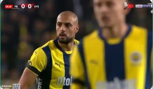 Watch the extraordinary shot with which Sofiane Amrabat scored this historic goal with his team, Fenerbahce, today
