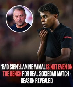 Lamine Yamal is not even on the bench for Real Sociedad match due to muscle overload
