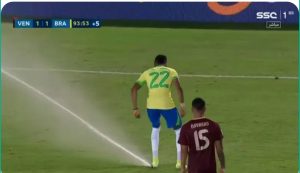 A rare shot that occurs during the World Cup qualifiers will cause the Brazilian national team to file an official complaint with FIFA against the officials of the Venezuelan national team stadium.