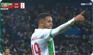 A goal while falling to the ground...a crazy scenario occurs from substitute Youssef En-Nesyri with his country’s national team in the African Nations qualifiers today.