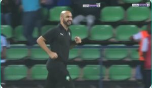 The imaginary goal that had coach Walid Al-Ragraki running around the field like crazy because of the creativity that happened