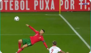 Watch Cristiano Ronaldo's historic penalty against Poland, which made Issam Chawali leave the commentary and dance in celebration with the Don.