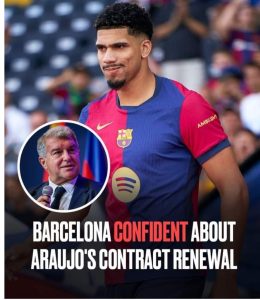 Barcelona reportedly confident about Araujo’s contract renewal