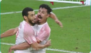 Watch the historical scenario that occurred between Algerian Baghdad Bounedjah and Moroccan Younes Belhanda in the last seconds.