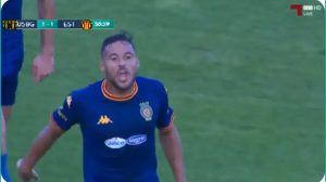 The imaginary free kick scored by Algerian Youssef Belaili saved his Esperance team from losing in the Tunisian League today.