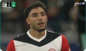 Omar Marmoush insults a Werder Bremen player with a fantastic skill shot that caused chaos and madness in Frankfurt Stadium.