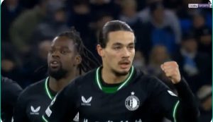 Watch Remontada Feyenoord's opening goal from Algerian Anis Hadj Moussi and Manchester City coach Guardiola's reaction