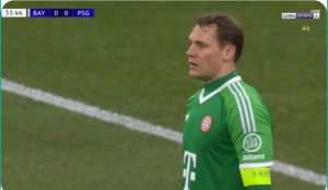 Manuel Neuer is the first goalkeeper in the world to lose his sight and leave his goal until the middle of the field and dribbles past the opponent's players, causing chaos and madness in all of Germany.