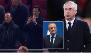 Real Madrid have ‘chosen’ Carlo Ancelotti’s possible replacement as manager spotted at Anfield for Liverpool defeat