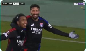 Algerian Saeed Benrahma writes a global scenario from the first touch after coming on as a substitute with Lyon in the European League.