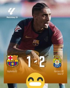 We lost points in third consecutive match 😢 Our first place in La Liga in real danger 😳